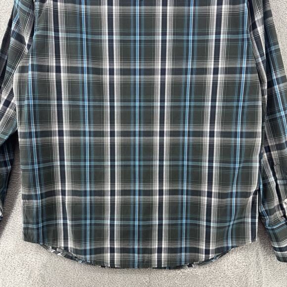 Cody Hames Shirt Men L Blue Plaid Pearl Snap LS Button Front Collared Pocket - Picture 9 of 13